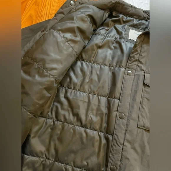 Mens Thermal Lightweight Water Resistant Grey Old Navy Jacket New Medium - Picture 3 of 6